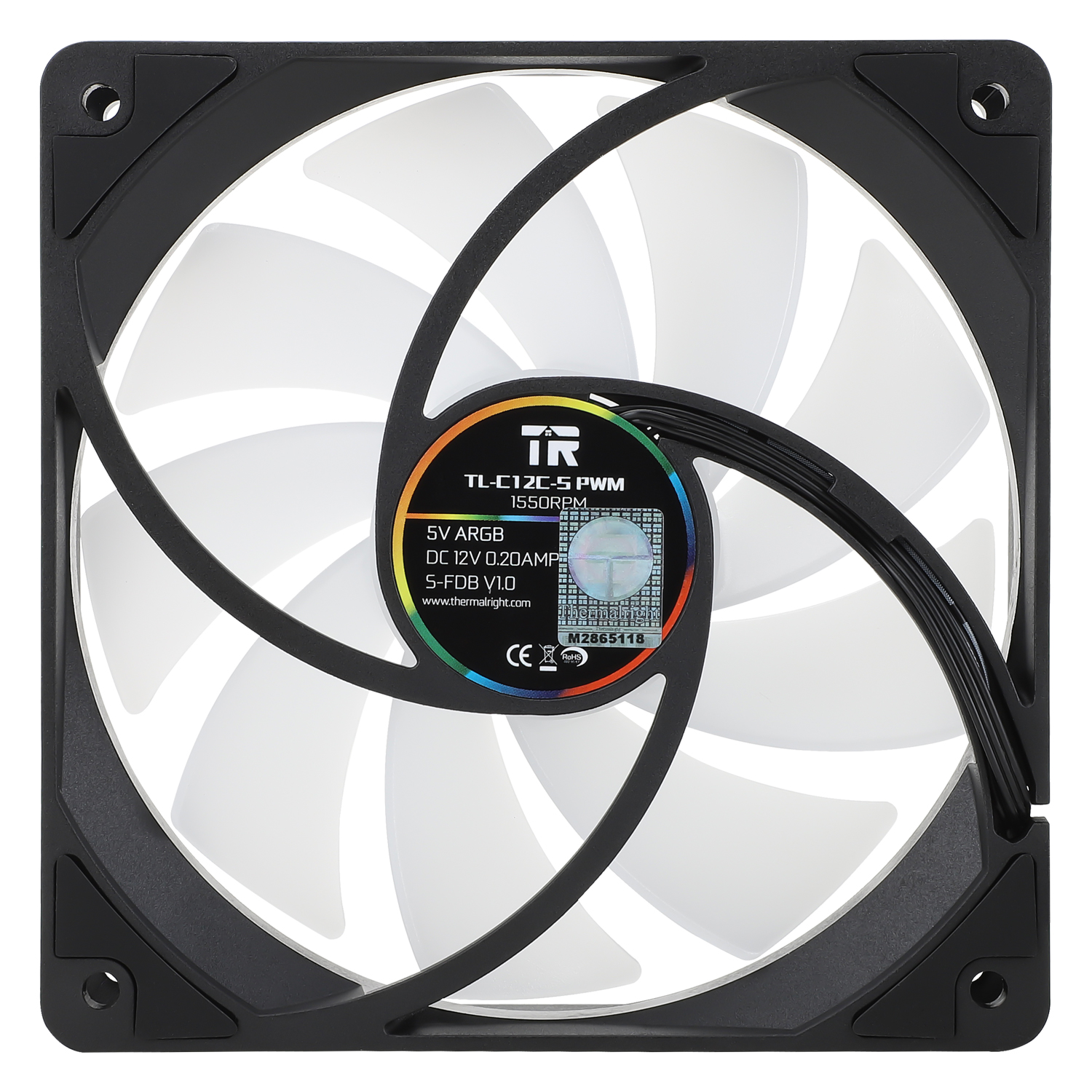 Thermalright ARGB 120mm Fan 3 Pack - Black Thermalright ARGB 120mm Fan 3 Pack - Black